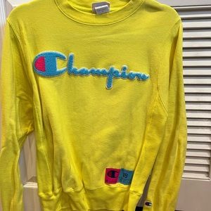 Champion Neon Yellow Sweatshirt
